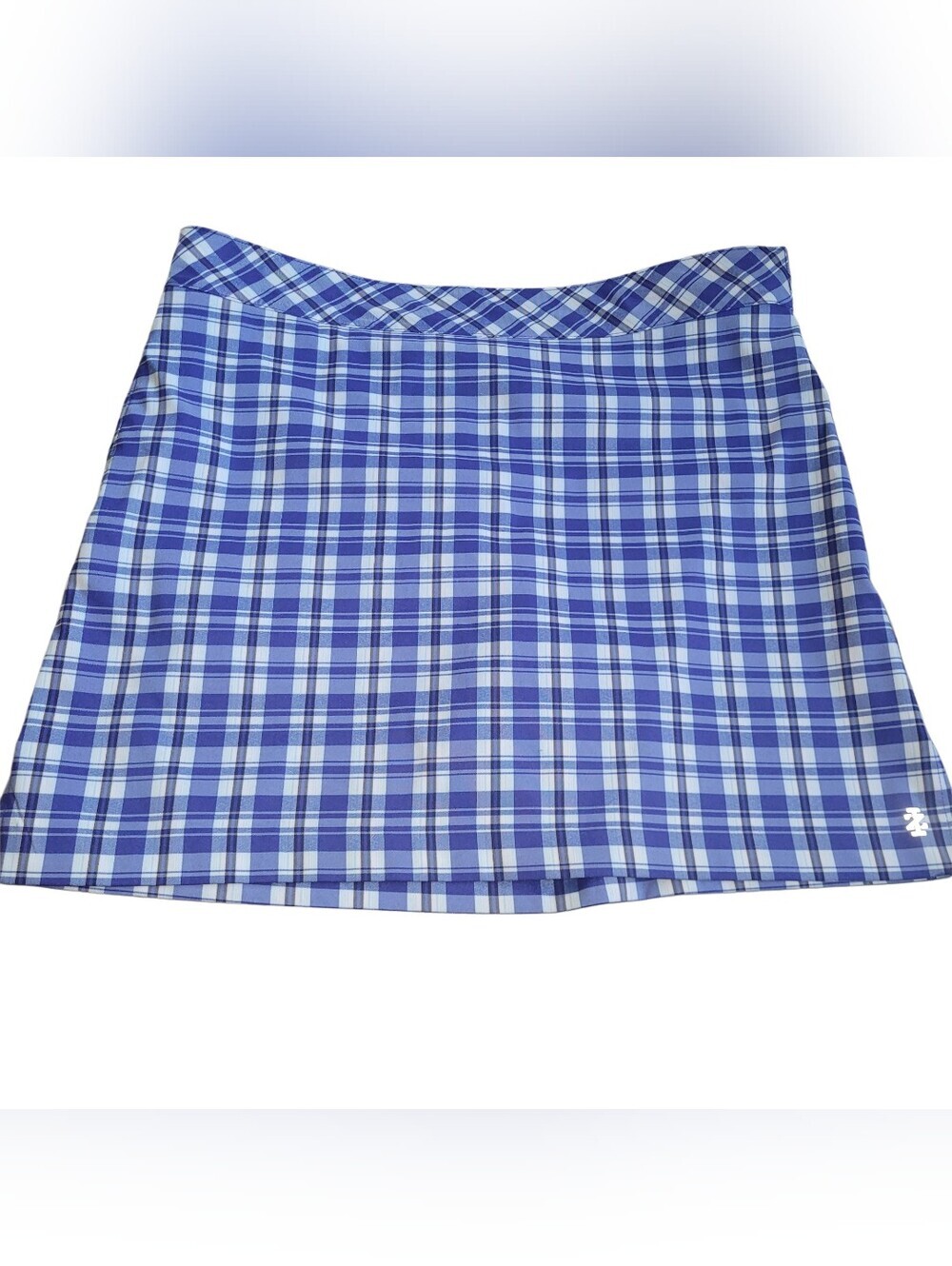 Izod Golf Women's Blue Plaid Activewear Skort Size 8
